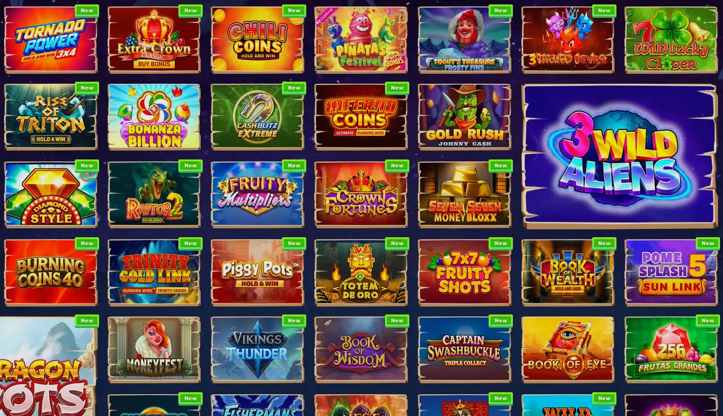 Interfaccia mobile Wild Robin con slot e giochi live casino su smartphone